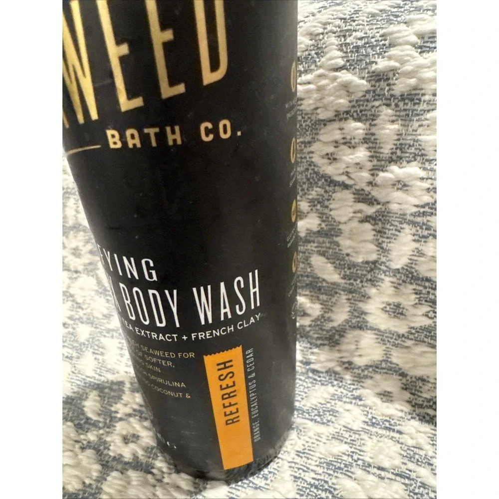 The Seaweed Bath Co. Purifying Detox Body Wash, Refresh Scent (Orange, Eucaly...